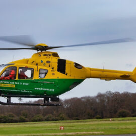 Air ambulance helicopter