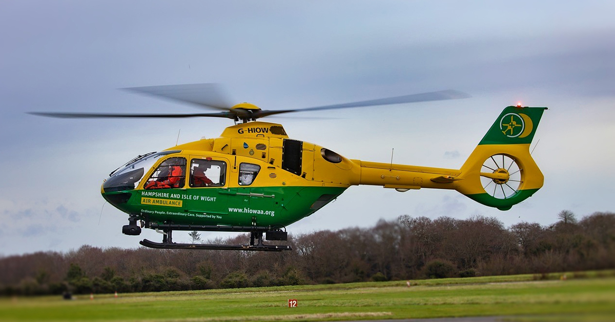 Air ambulance helicopter