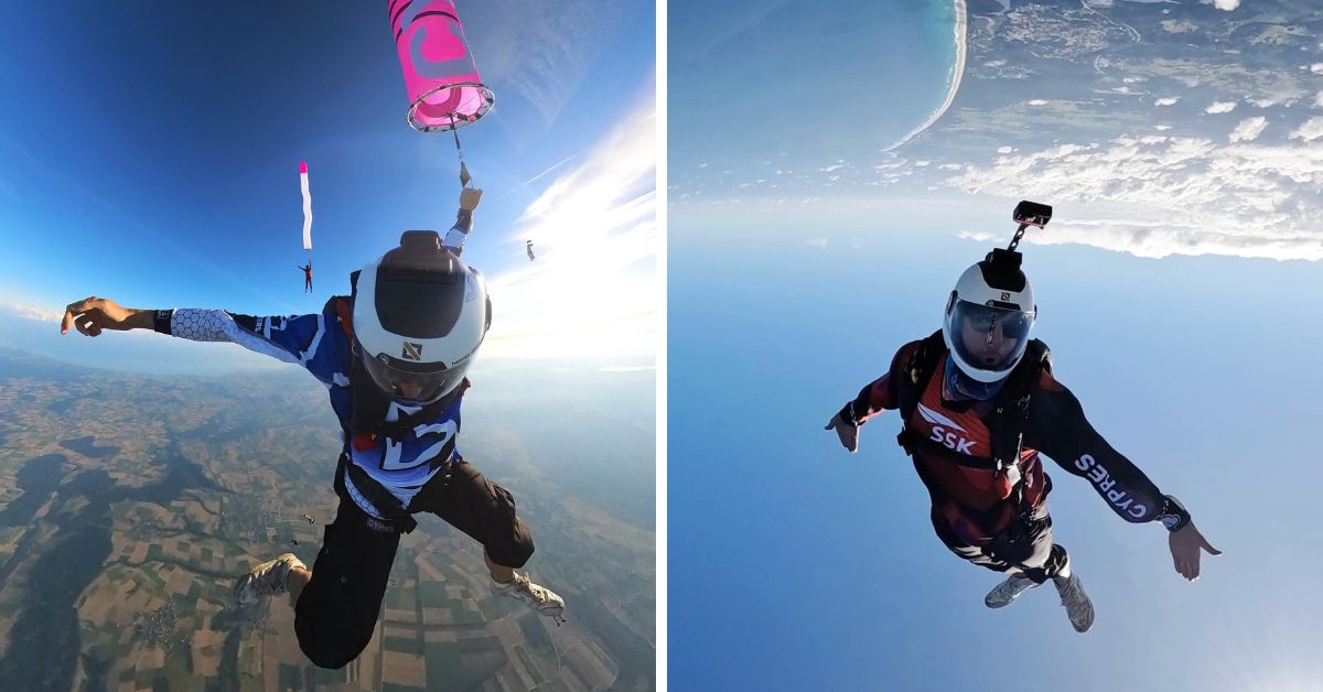 Joel Strickland saws through the sky in CYPRES gear.